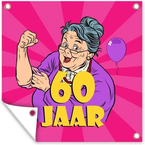 spandoek 60 jaar vrouw|Spandoek 60 jaar 